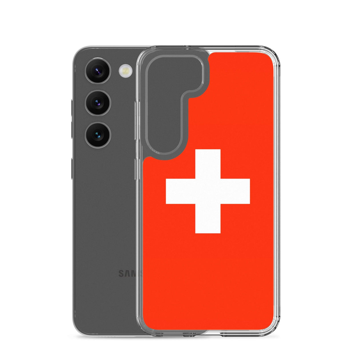 Coque Téléphone Drapeau et armoiries de la Suisse - Pixelforma