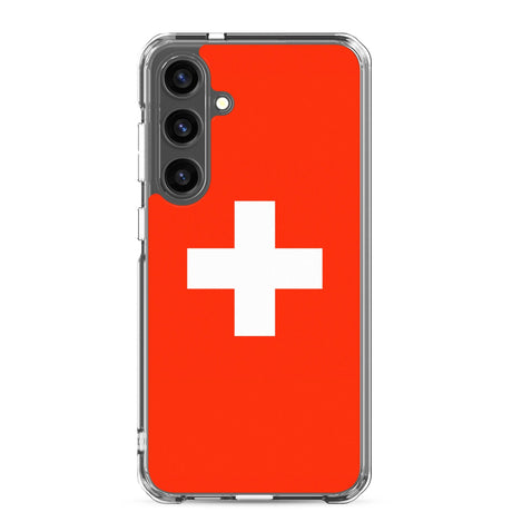 Coque Téléphone Drapeau et armoiries de la Suisse - Pixelforma