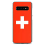 Coque téléphone drapeau et armoiries de la suisse - pixelforma