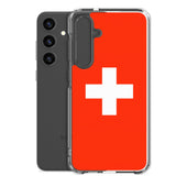 Coque Téléphone Drapeau et armoiries de la Suisse - Pixelforma