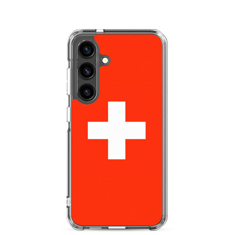 Coque Téléphone Drapeau et armoiries de la Suisse - Pixelforma