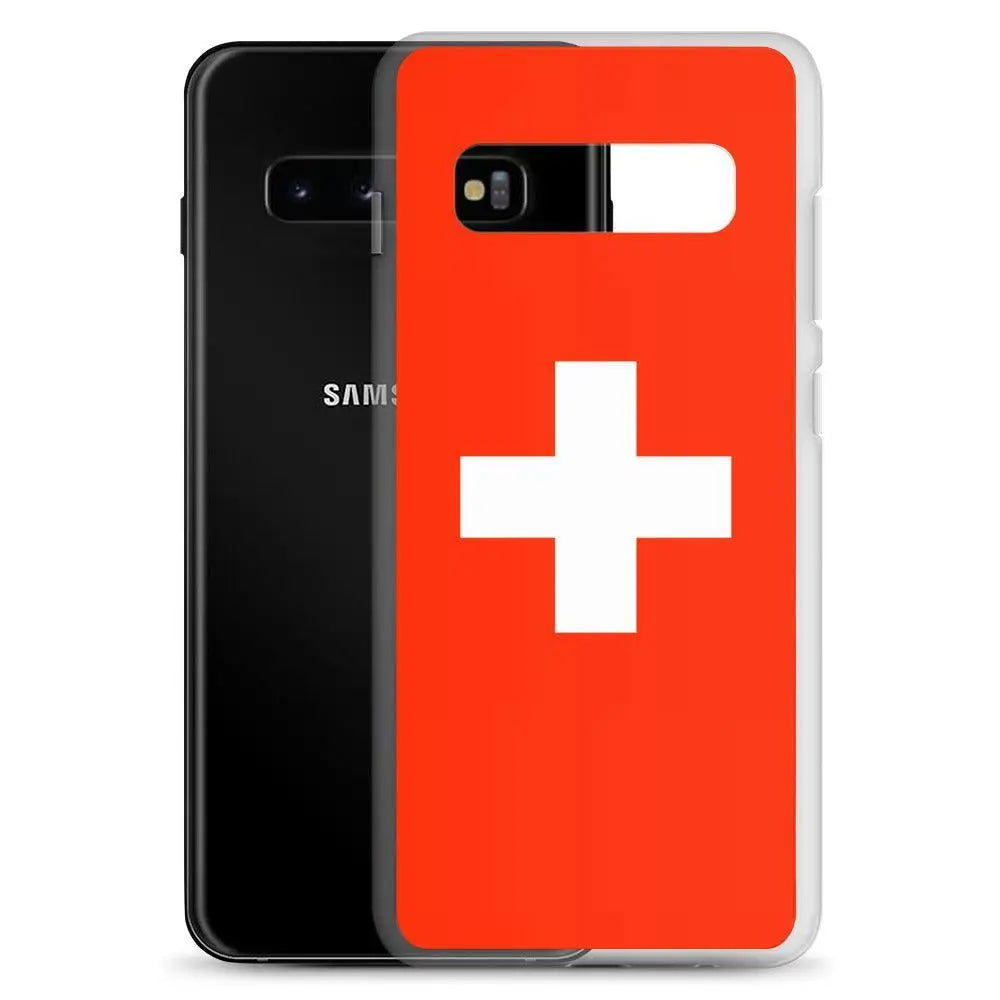 Coque téléphone drapeau et armoiries de la suisse - pixelforma