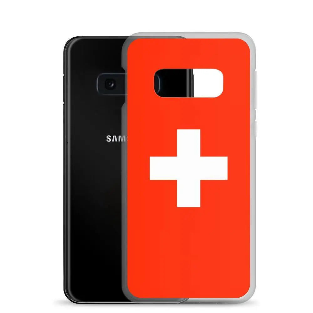 Coque téléphone drapeau et armoiries de la suisse - pixelforma