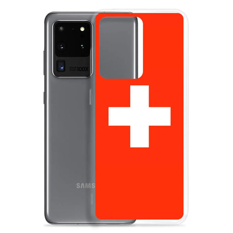 Coque Téléphone Drapeau et armoiries de la Suisse - Pixelforma 