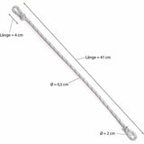 Corde de fixation drapeau france polypropylène boucle aluminium