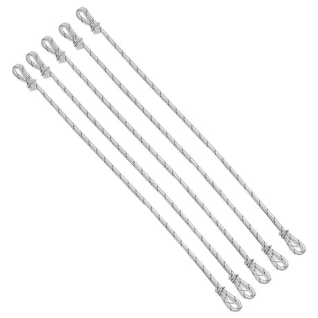 Corde de fixation drapeau france polypropylène boucle aluminium