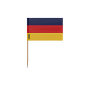 Cure-dents drapeau allemagne plastique adhésif bambou