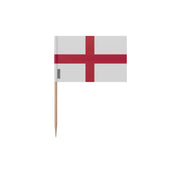 Cure-dents drapeau angleterre plastique adhésif bambou