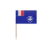 Cure-dents drapeau antarctique française plastique bambou