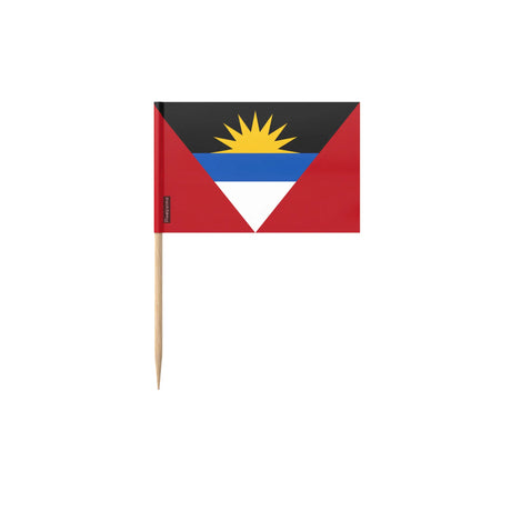 Cure-dents drapeau antigua-et-barbuda plastique bambou