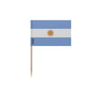 Cure-dents drapeau argentine plastique adhésif bambou