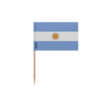 Cure-dents drapeau argentine plastique adhésif bambou