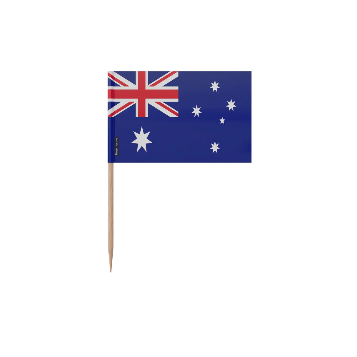 Cure-dents drapeau australie plastique adhésif bambou
