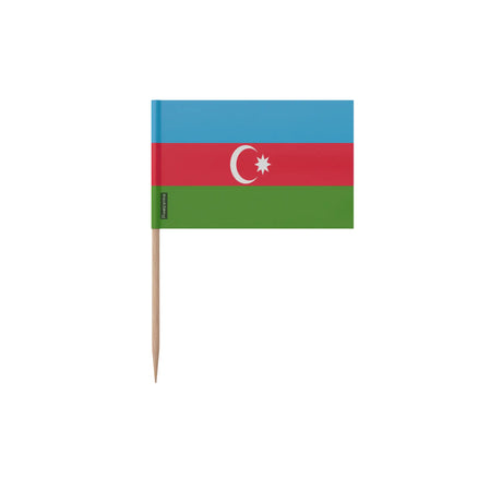 Cure-dents drapeau azerbaïdjan plastique bâton bambou