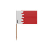 Cure-dents drapeau bahreïn plastique adhésif bambou