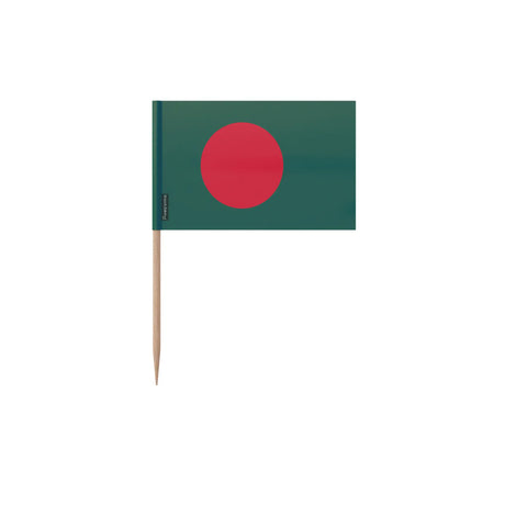 Cure-dents drapeau bangladesh plastique adhésif bambou