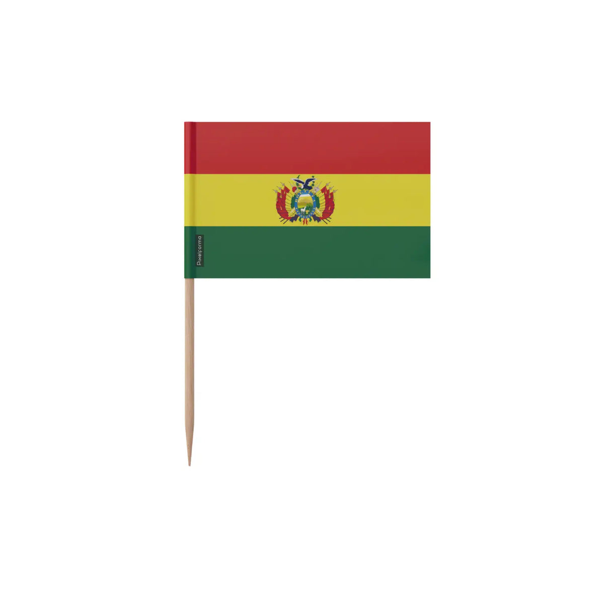 Cure-dents drapeau bolivie officiel en plusieurs tailles - pixelforma