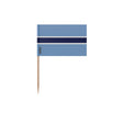 Cure-dents drapeau botswana plastique adhésif bambou