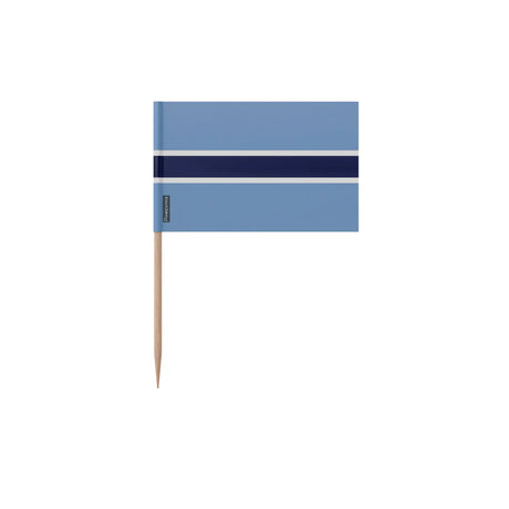 Cure-dents drapeau botswana plastique adhésif bambou