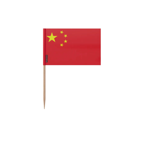 Cure-dents drapeau chine plastique adhésif bâton bambou