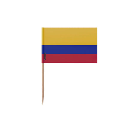 Cure-dents drapeau colombie plastique adhésif bambou