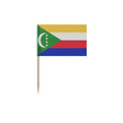 Cure-dents drapeau comores plastique adhésif bambou