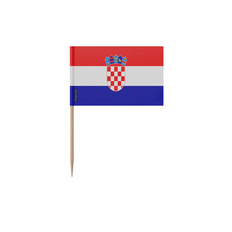 Cure-dents drapeau croatie plastique bâton bambou festif