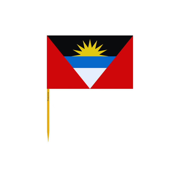 Antigua and Barbuda Flag Toothpicks in Multiple Sizes - Pixelforma