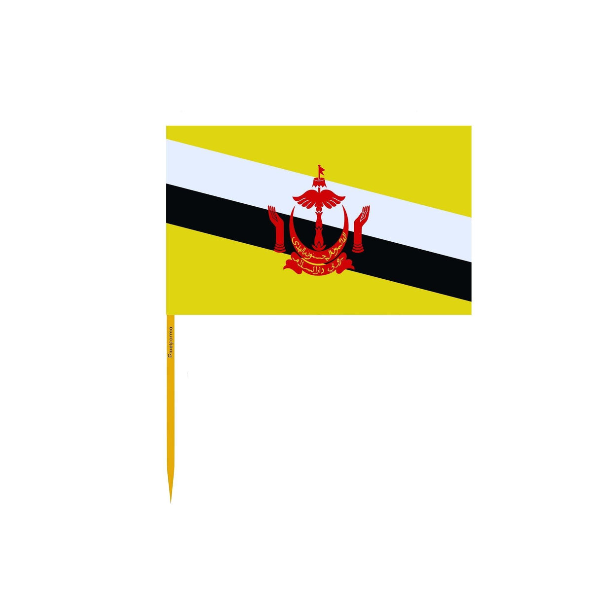 Cure-dents Drapeau de Brunei en plusieurs tailles - Pixelforma