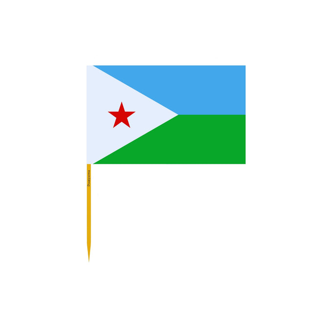 Djibouti Flag Toothpicks in Multiple Sizes - Pixelforma
