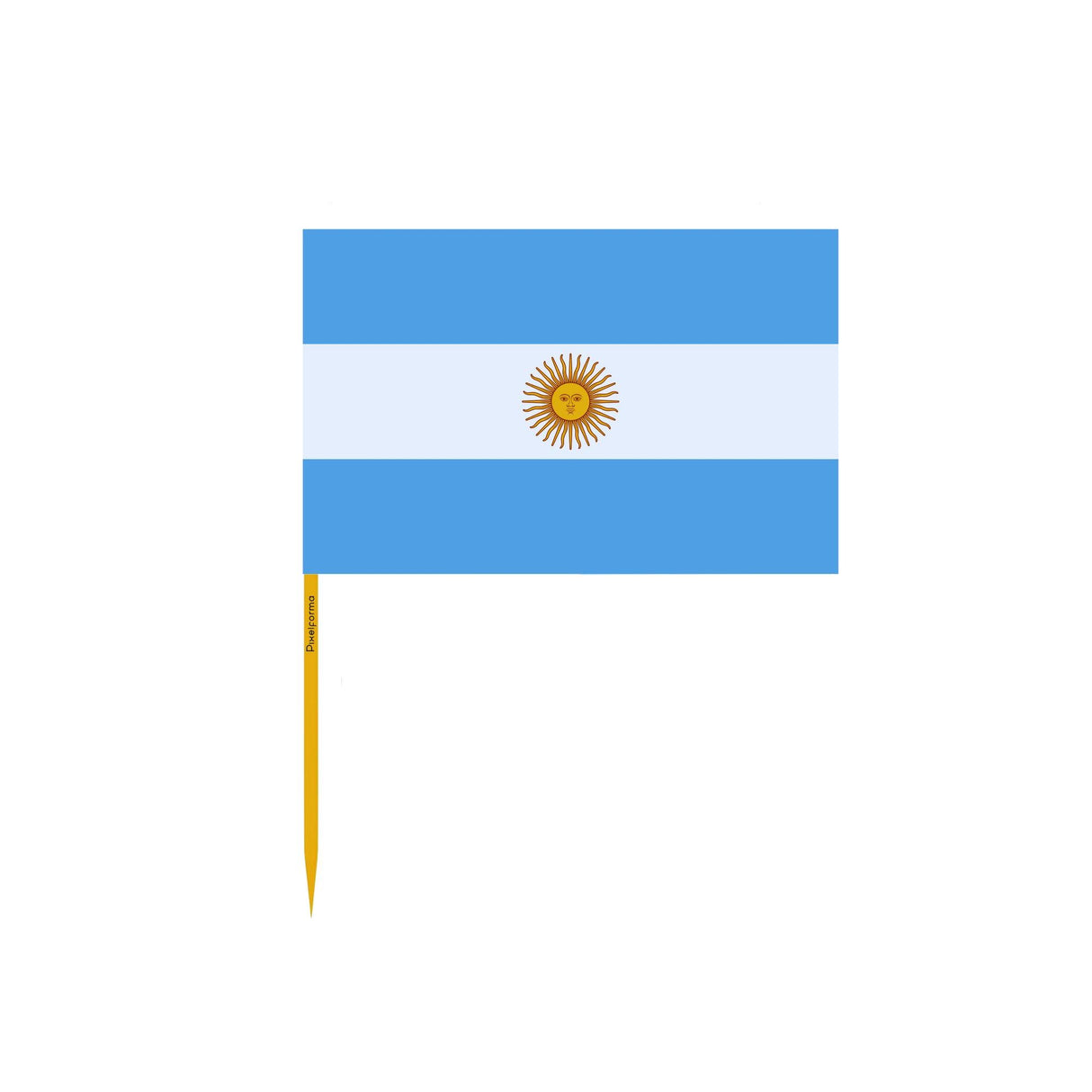 Cure-dents Drapeau de l'Argentine en plusieurs tailles - Pixelforma