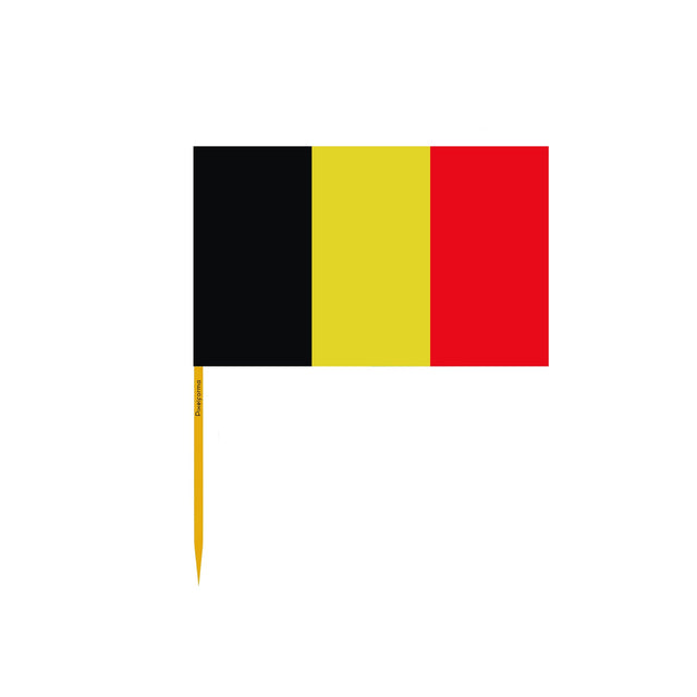 Belgium Flag Toothpicks in Various Sizes - Pixelforma