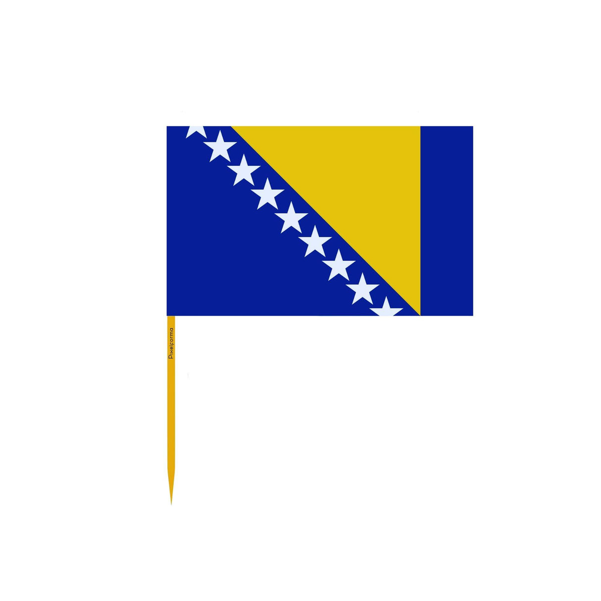 Cure-dents Drapeau de la Bosnie-Herzégovine en plusieurs tailles - Pixelforma