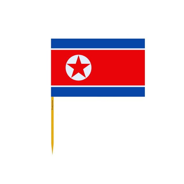 North Korea Flag Toothpicks in Multiple Sizes - Pixelforma
