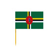Dominica Flag Toothpicks in Multiple Sizes - Pixelforma