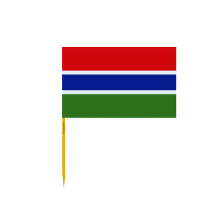 Gambia Flag Toothpicks in Multiple Sizes - Pixelforma
