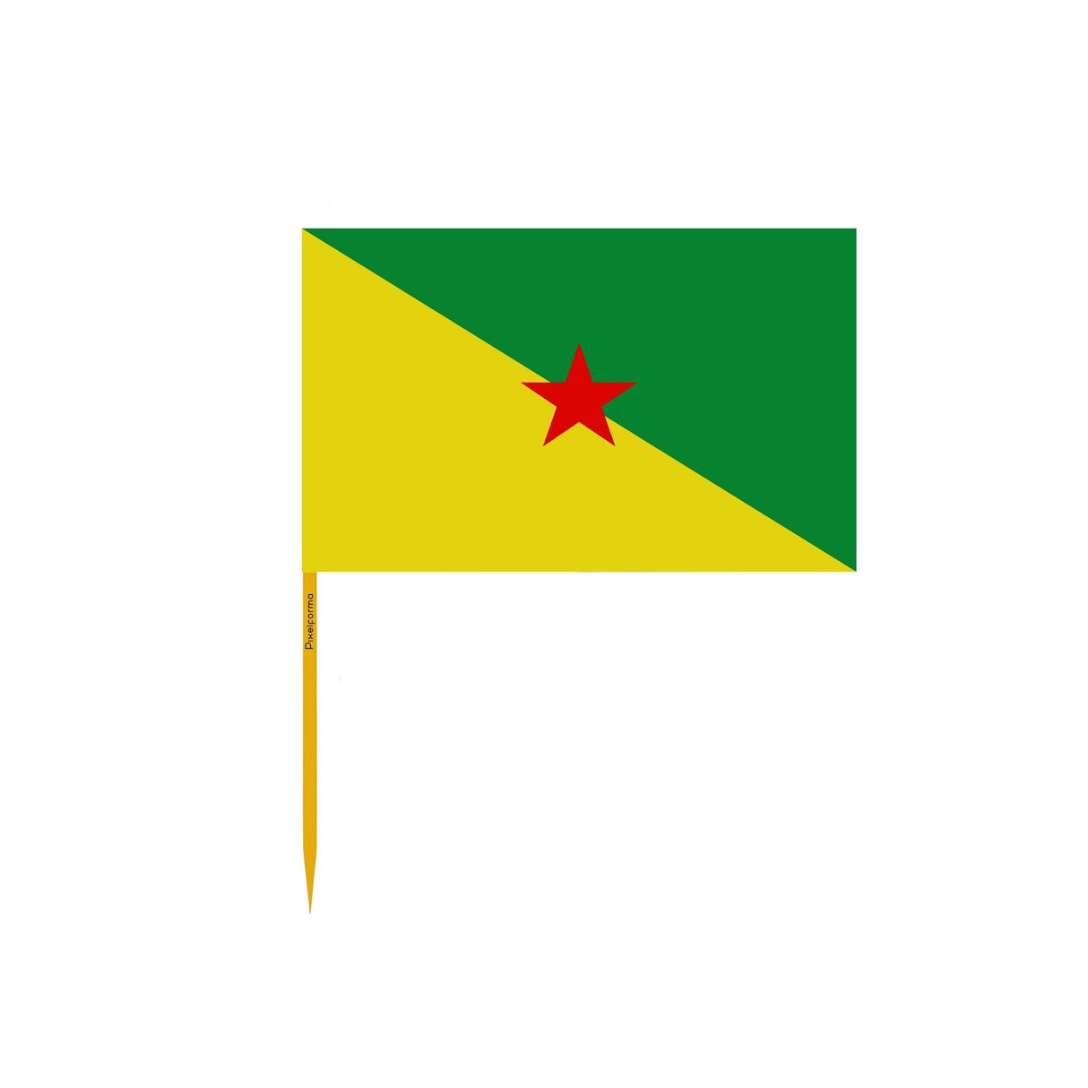 Cure-dents Drapeau de la Guyane en plusieurs tailles - Pixelforma