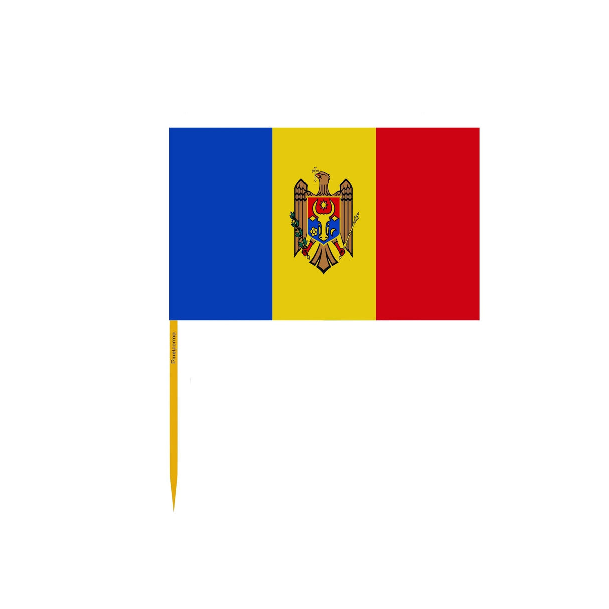 Moldova Flag Toothpicks in Multiple Sizes - Pixelforma