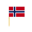 Norway Flag Toothpicks in Multiple Sizes - Pixelforma