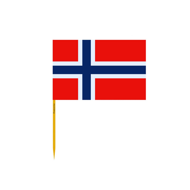 Norway Flag Toothpicks in Multiple Sizes - Pixelforma
