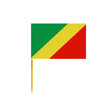 Republic of the Congo Flag Toothpicks in Multiple Sizes - Pixelforma