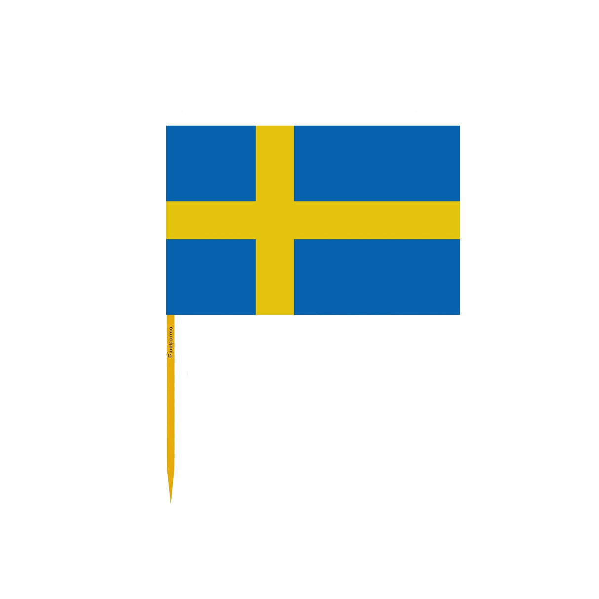 Sweden Flag Toothpicks in Multiple Sizes - Pixelforma