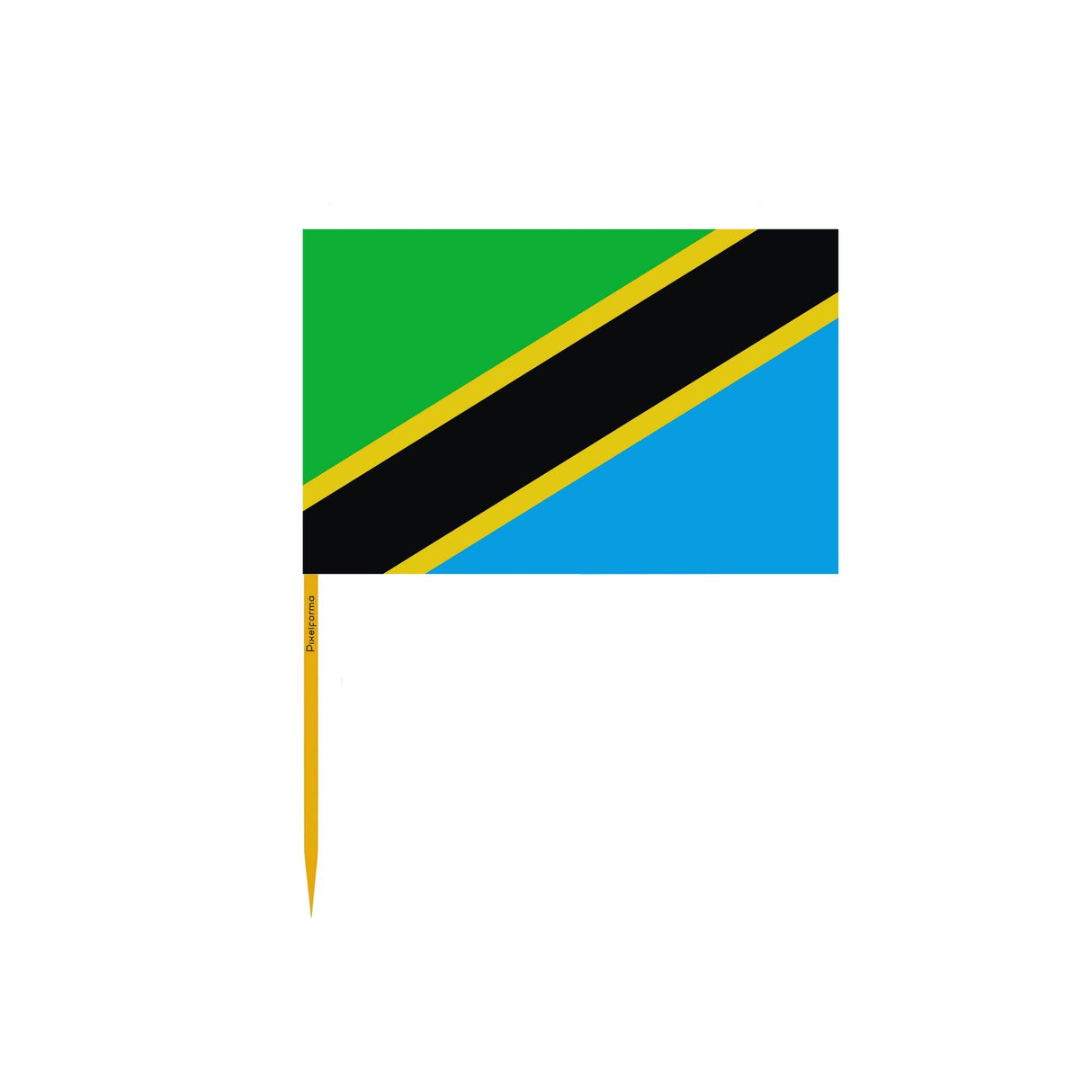 Cure-dents Drapeau de la Tanzanie en plusieurs tailles - Pixelforma