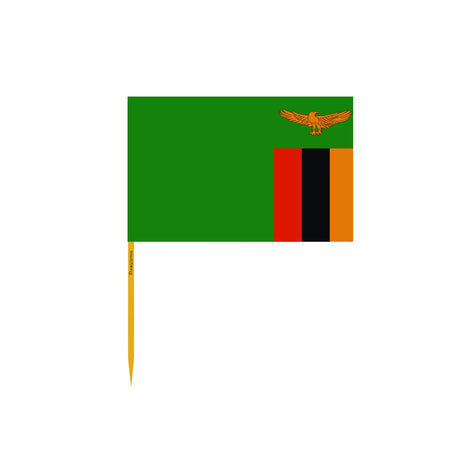 Zambia Flag Toothpicks in Multiple Sizes - Pixelforma