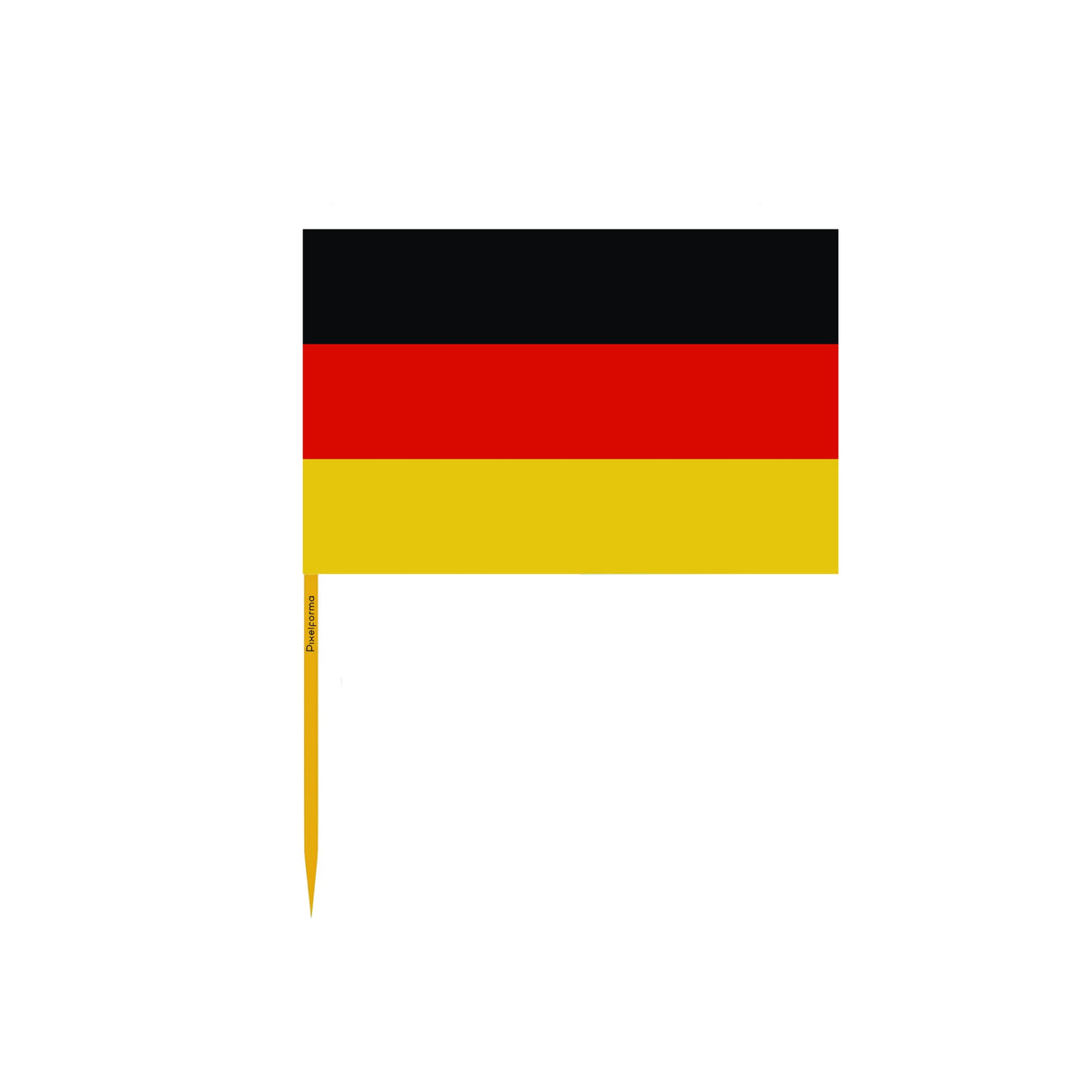 German Flag Toothpicks in Multiple Sizes - Pixelforma