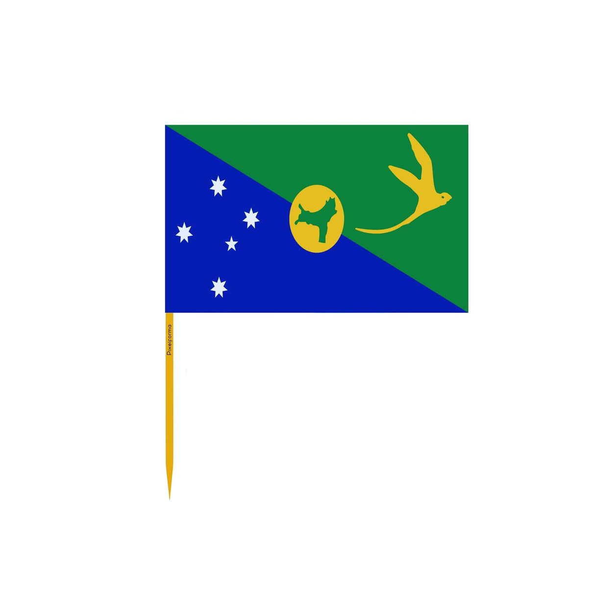 Christmas Island Flag Toothpicks in Multiple Sizes - Pixelforma