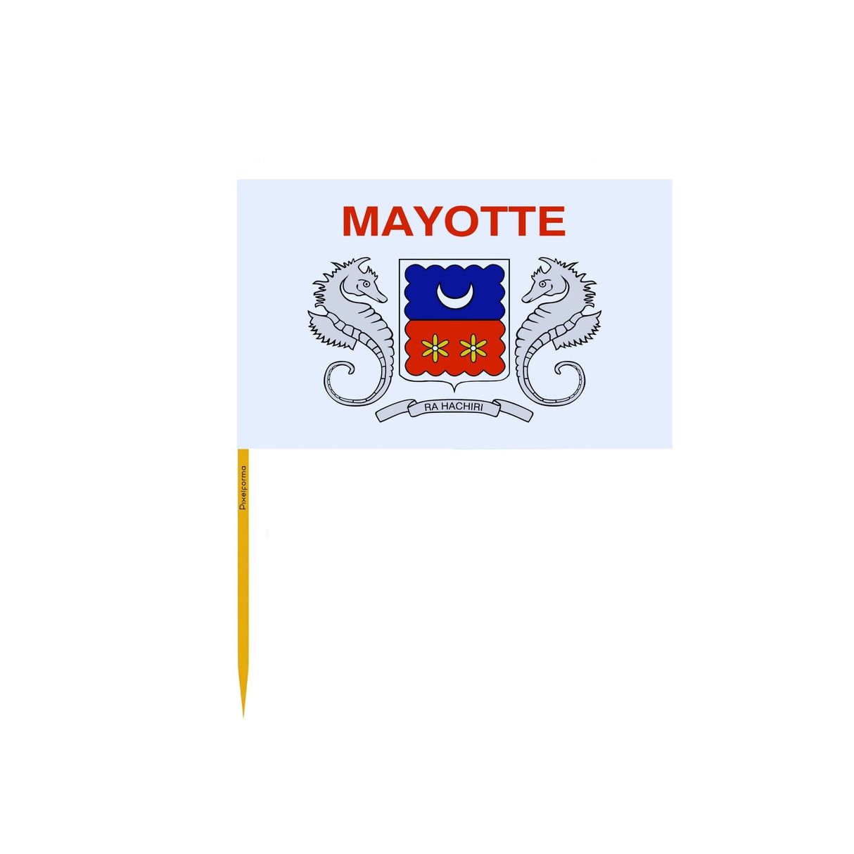 Mayotte Flag toothpicks in several sizes - Pixelforma