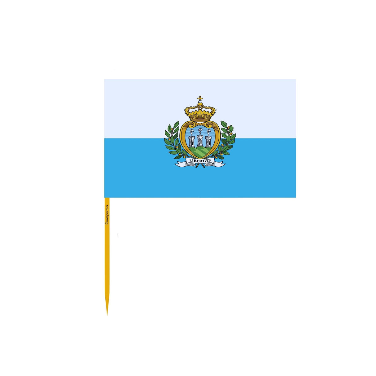 San Marino Flag Toothpicks in Multiple Sizes - Pixelforma