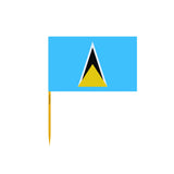Saint Lucia Flag Toothpicks in Multiple Sizes - Pixelforma