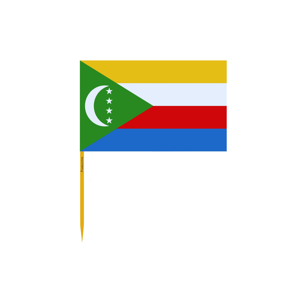 Comoros Flag toothpicks in several sizes - Pixelforma